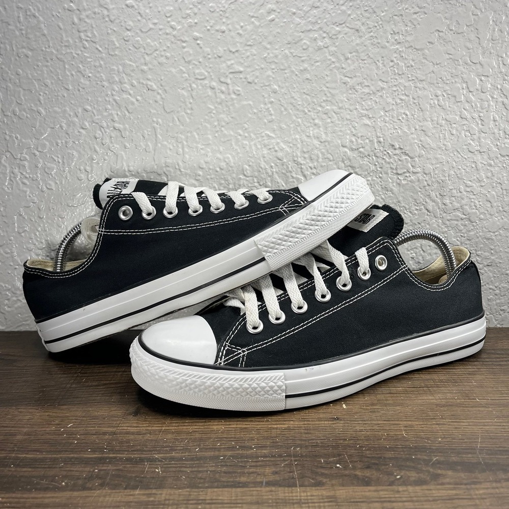 Converse Chuck Taylor All Star Low Black Unisex Shoes - M 9 - W 11 - Picture 3 of 12